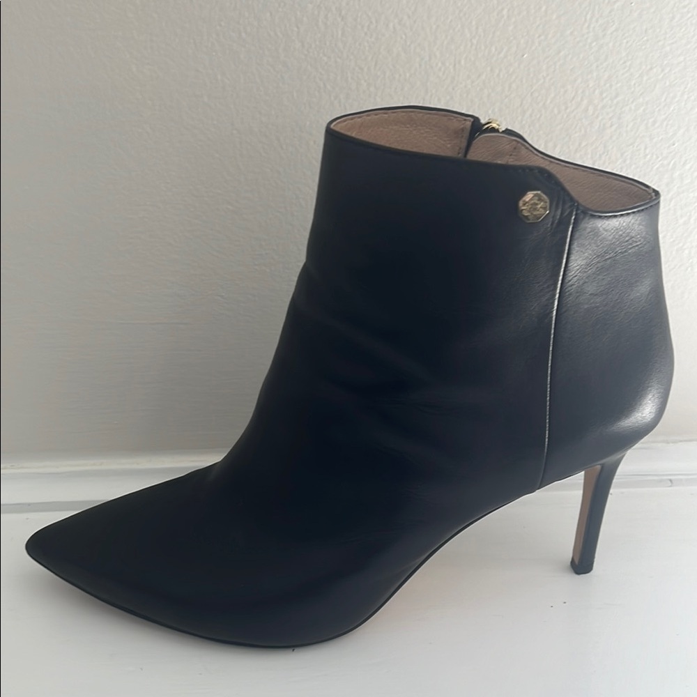 Black Leather Ankle Boots